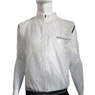 Gilet Sans Manches avec Zip Imperméable et Coupe-Vent Blanc Taille M