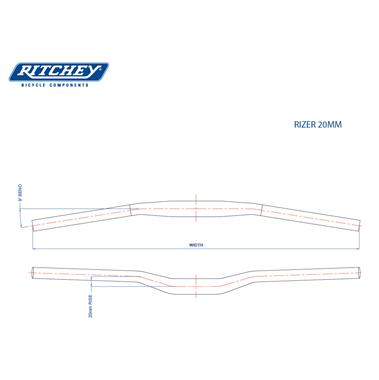 Cintre COMP TRAIL RIZER  780MM / 20MM RISE