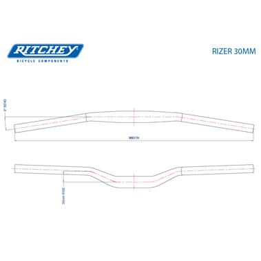 Cintre WCS TRAIL RIZER 800MM / 30MM RISE