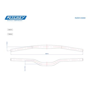 Cintre COMP RIZER 740 MM / 35MM RISE